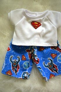 Superman Pants and Shirt-