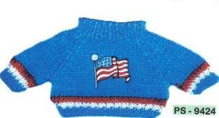 New! Flagpole Patriotic Sweater-