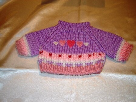 Multi Heart Pastel Sweater