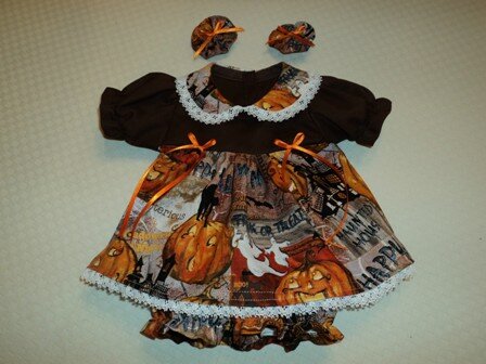 Halloween Pumpkins and Haunted Houses Dress
