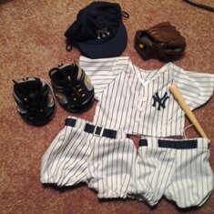 New York Yankees Baseball Outfit with Accessories-