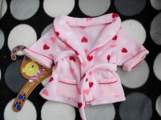 Pink Hearts Bathrobe-