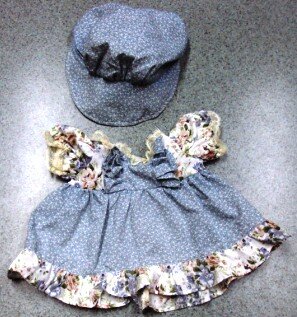 Colonial Girl Dress and Bonnet-