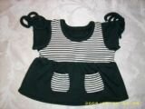 Black Striped Dress-