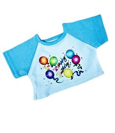 Happy Birthday Shirt for 8 inch bears-