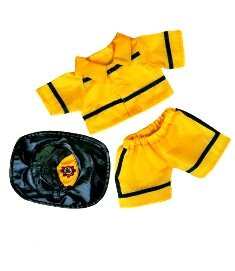 Fireman Outfit for 8-10 inch bears-